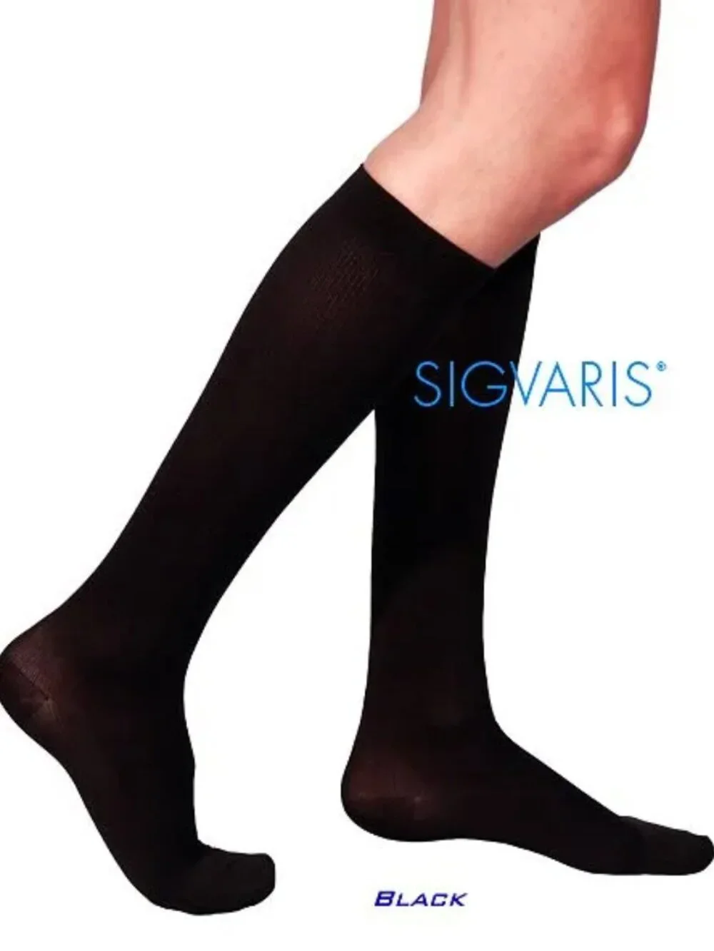 SIGVARIS Women's Medical Calf Compression Stockings,20-30mmHg,Size SS,Black, NWT
